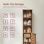 Tall Freestanding Bathroom Storage With Open Shelves, thumbnail 5 of 9