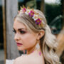 Floral Beaded Bridal Statement Crown, thumbnail 5 of 8