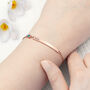 Personalised Rose Gold Plated Birth Crystal Bracelet, thumbnail 2 of 12