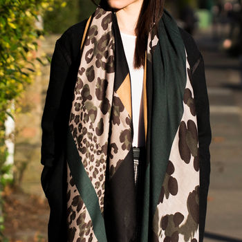 Personalised Leopard Patchwork Scarf, 5 of 8