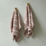 Various Colours Linen Hand Towels Multistripe, thumbnail 6 of 9