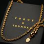 Men's 18 K Gold Plated Rope Chain, thumbnail 1 of 6