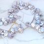 Dramatic Keshi Pearl Choker Necklace, thumbnail 5 of 10