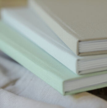 Custom Modern Linen Wedding Guest Book, 7 of 7