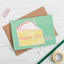 'Eat Cake And Celebrate' Birthday Card, thumbnail 1 of 2
