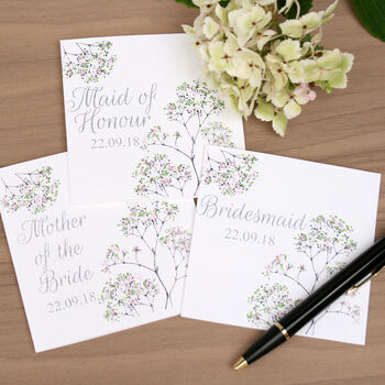 Floral Maid Of Honour Wedding Card, 3 of 6