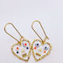 Hand Made Cute Heart Characters Earrings Small, thumbnail 5 of 11