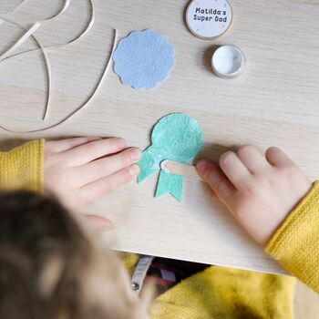 Personalised Father's Day Award Medals Craft Kit, 12 of 12