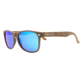 Aqua Reflection Coffee Polarised Sunglasses By Runesilk, 4 of 5