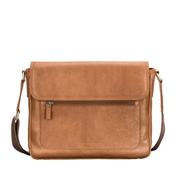 Men's Soft Leather Messenger Bag 'Livorno', 2 of 12