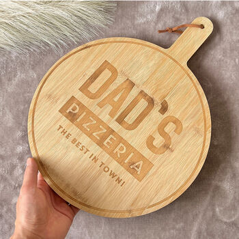 Bamboo Wood Pizza Board And Pizza Plate, 2 of 10