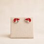 Sterling Silver Woodland Fox Stud Earrings – 8mm, thumbnail 2 of 6