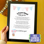 Personalised Baby Shower Gift Print Special Poem, thumbnail 2 of 4