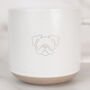 British Bulldog Engraved White Ceramic Tea/ Coffee Mug, thumbnail 1 of 4