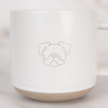 British Bulldog Engraved White Ceramic Tea/ Coffee Mug, 2 of 3