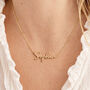 Personalised Name Necklace, Signature Script In Gold Or Sterling Silver, thumbnail 2 of 11