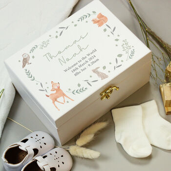 Personalised Woodland Animal Keepsake Box, 7 of 7