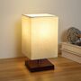 Square Bedroom Table Lamp LED Lights Stand, thumbnail 5 of 8