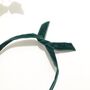 Forrest Green Thin Velvet Wire Headband, thumbnail 3 of 5