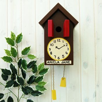 Personalised Cuckoo Clock Bird Box, 9 of 10