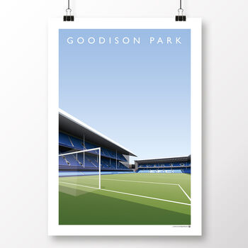 Everton Fc Goodison Park Main/Gwladys Street Poster, 2 of 4
