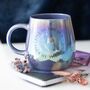 Live By The Sun Love By The Moon Iridescent Mug, thumbnail 1 of 2