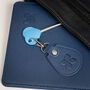Eco Friendly Disabled Blue Badge Vegan Leather Wallet And Radar Key Made From Recycled Bottles In Navy, thumbnail 6 of 10