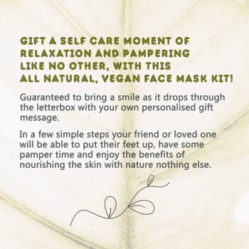 Thank You Natural Vegan Face Mask Kit Letterbox Gift, 4 of 6