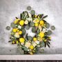 Handmade Lemon, Foliage And Eucalyptus Door Wreath, thumbnail 6 of 6