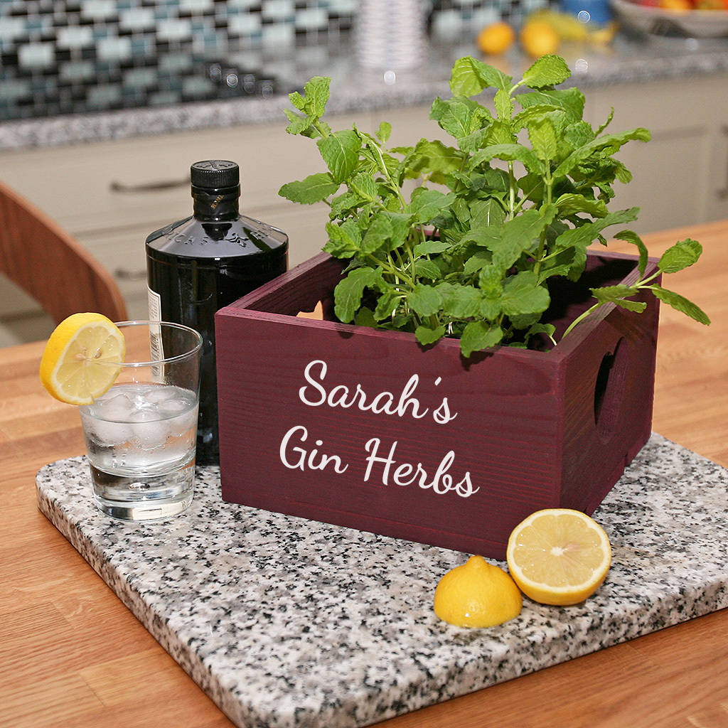 Personalised Wooden Plant Pot Holder, 1 of 6