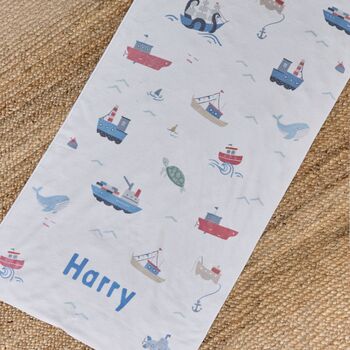 Personalised High Tide Beach Towel, 3 of 5