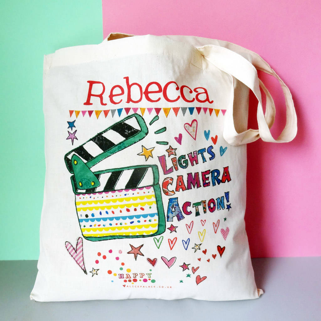 Lights, Camera, Action Personalised Bag, 1 of 4