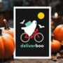 Deliverboo Funny Halloween Card, thumbnail 7 of 9