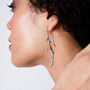 Shepherds Crook Dripping Earrings In Rose Gold Vermeil, thumbnail 2 of 3