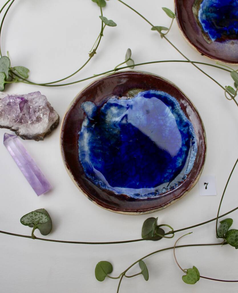 Recycled Glass Decorative Ceramic Bowl By Little Brick House Ceramics