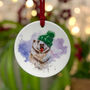 Personalised Polar Bear Ceramic Christmas Decoration, thumbnail 1 of 3