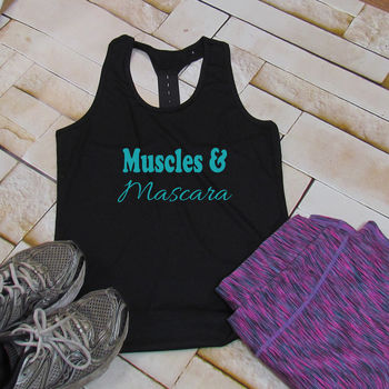Gym Muscles And Mascara Tri Dri Vest, 5 of 7
