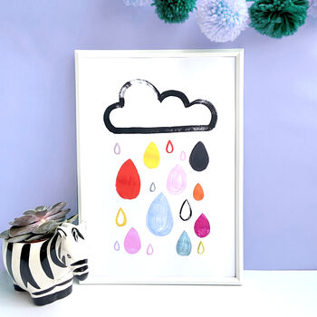 Rainbow Rain Print, 4 of 6