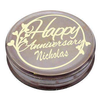 Personalised Three Inch Bronze 100 Year Calendar Compass, 11 of 12