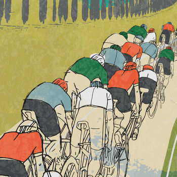 Following The Wheel Cycling Poster Print, 3 of 4