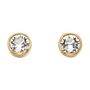 18ct Gold Plated April Birthstone Stud Earrings, thumbnail 4 of 8
