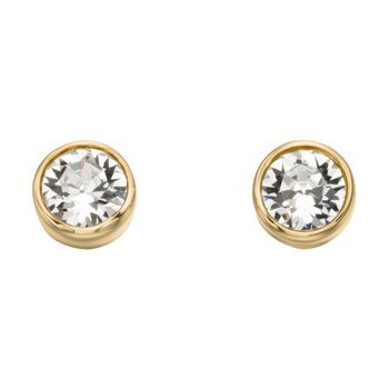18ct Gold Plated April Birthstone Stud Earrings, 4 of 8