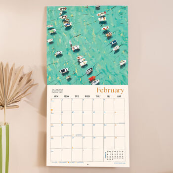 2026 Wall Calendar | Ocean Aerials | Sunday Start, 3 of 5