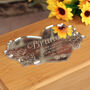 Floral Mirror Heart Wooden Bamboo Pet Ashes Casket, thumbnail 2 of 9
