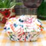 Lidded Butterdish In Paint Splashes Design, thumbnail 6 of 6