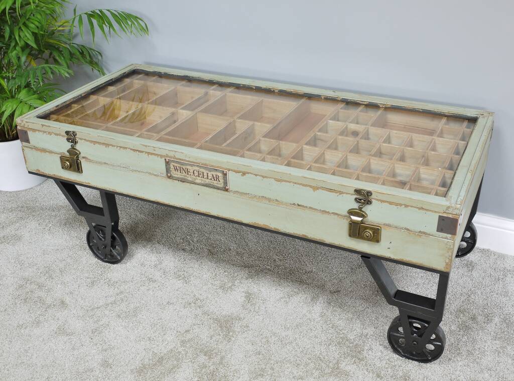 Industrial Haberdashery Coffee Table, 1 of 3