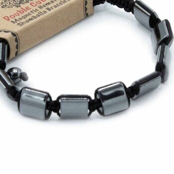 Magnetic Cubes Hematite Shamballa Bracelet, 2 of 2