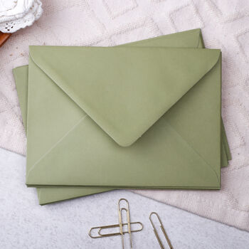 Personalised Green Wavy Note Cards A6 Notecard Set, 4 of 5