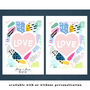 Abstract Colour Block 'Love' Print, thumbnail 5 of 6