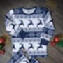 Matching Family Christmas Pyjamas In Navy | Christmas Eve P Js For The Whole Family, thumbnail 2 of 9